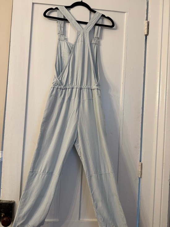 Wilfred Light Blue Denim Drawstring Overalls - Picture 3 of 4